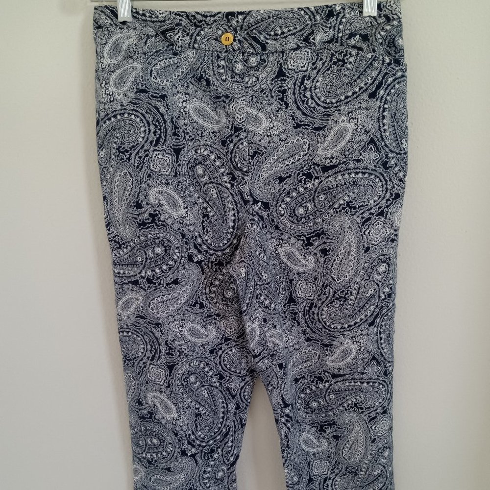Lauren Ralph Lauren navy paisley print pants